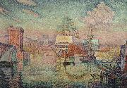 Paul Signac Entrance to the Port of Marseille painting